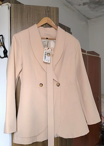 Zara Sikligin Simgesi Pudra Pembe Kruvaze Blazer