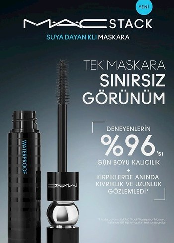 MAC Stack Siyah Maskara - Görsel 5