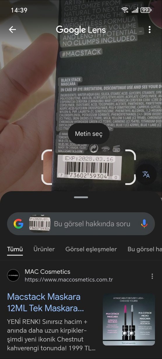 MAC Stack Siyah Maskara - Görsel 3