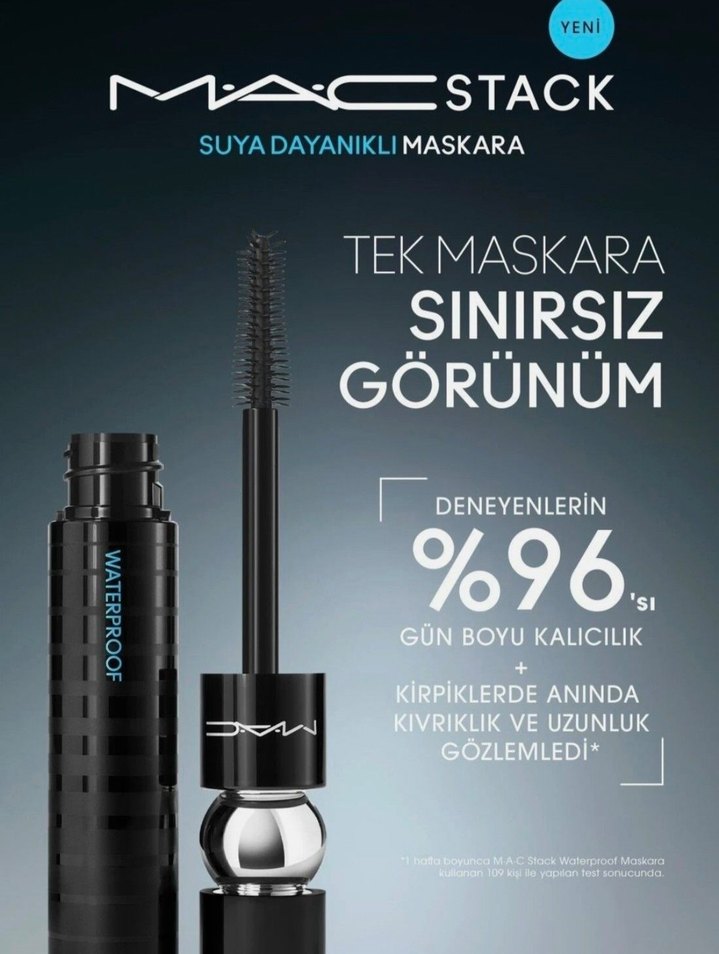 MAC Stack Siyah Maskara - Görsel 5