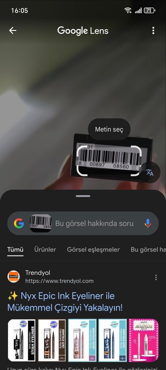 NYX Siyah İnce Uçlu Eyeliner - Görsel 2
