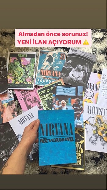 30 adet a4 poster Nirvana