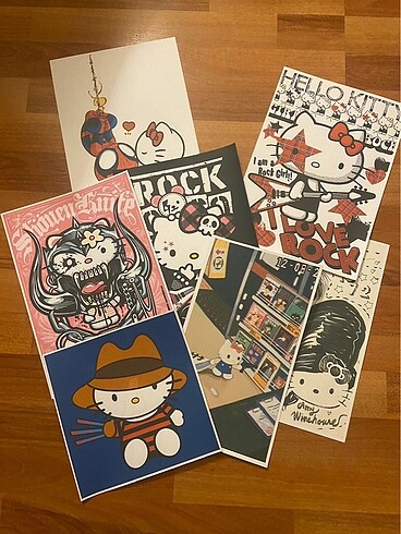 Diğer 5 adet sticker 8 adet a4 poster seti