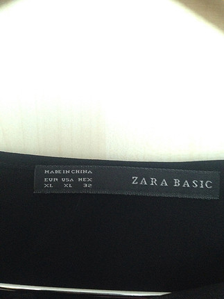 xl Beden Zara Siyah Bluz