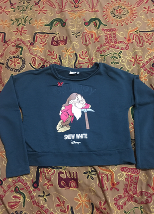 Disney marka kısa sweatshirt