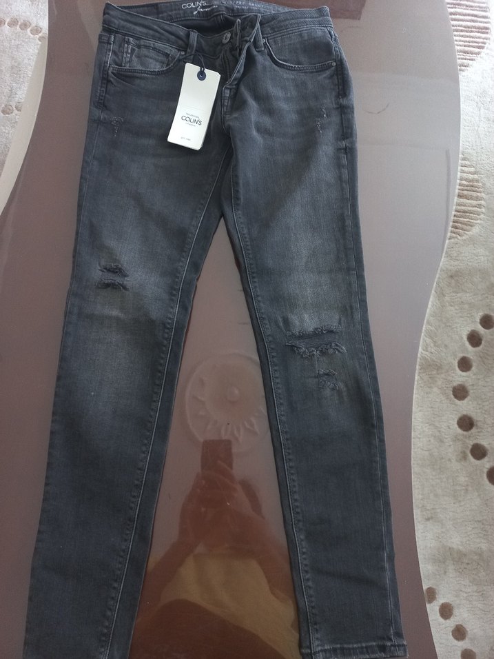 Colins Koyu Gri Slim Fit Jean — görsel 4/6