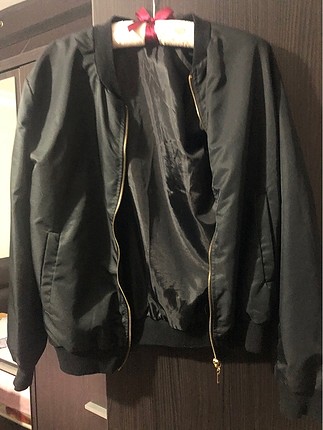 bomber siyah ceket