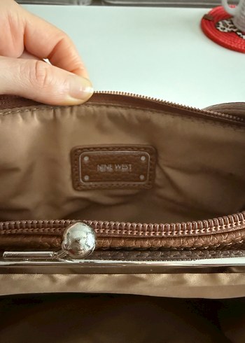 Kilitli Kahverengi Deri Kadın Çanta - Görsel 5