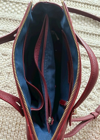 Beymen Bordo Deri Kadın Çanta - Görsel 4