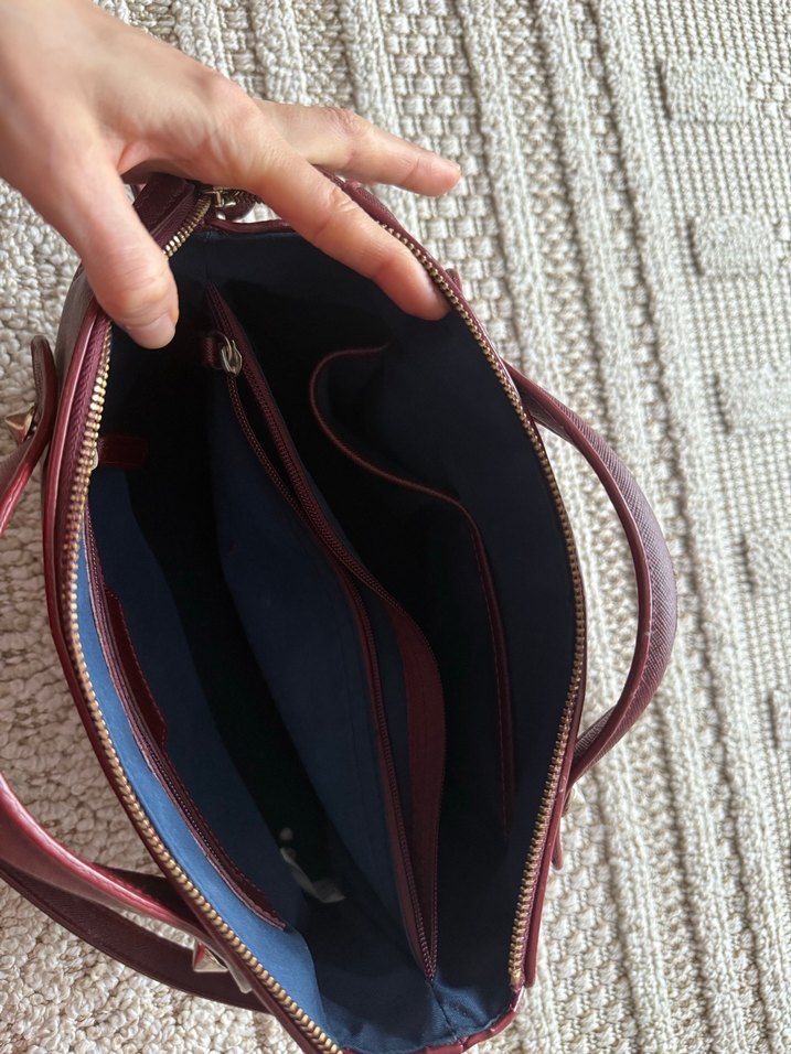 Beymen Bordo Deri Kadın Çanta - Görsel 5