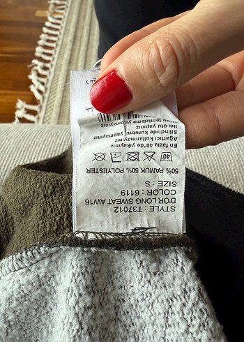 Hummel Kadın Gri Uzun Kollu yüksek yakalı Sweatshirt - Görsel 4