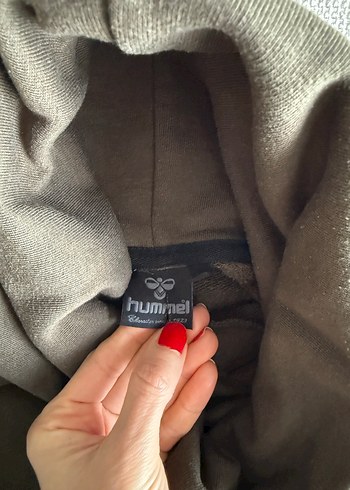 Hummel Kadın Gri Uzun Kollu yüksek yakalı Sweatshirt - Görsel 3