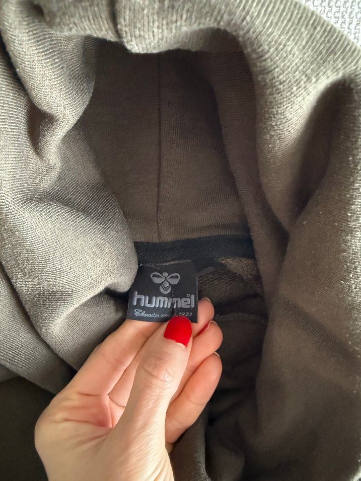 Hummel Kadın Gri Uzun Kollu yüksek yakalı Sweatshirt - Görsel 3