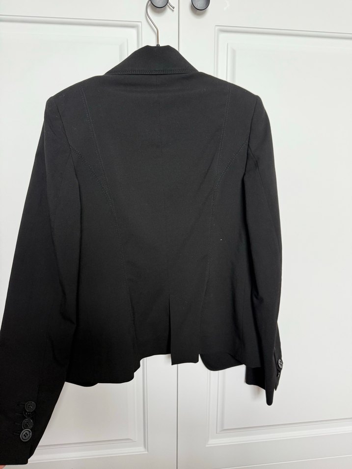 Bordo Astarlı Siyah Kadın Blazer Ceket - Görsel 3