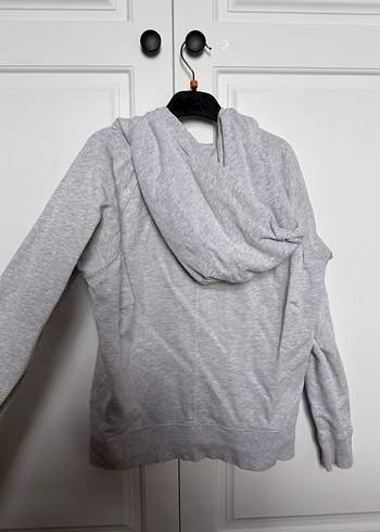 Gri Fermuarlı Kadın Sweatshirt - Görsel 2