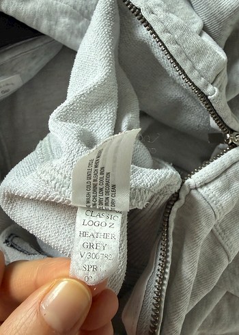 Gri Fermuarlı Kadın Sweatshirt - Görsel 4