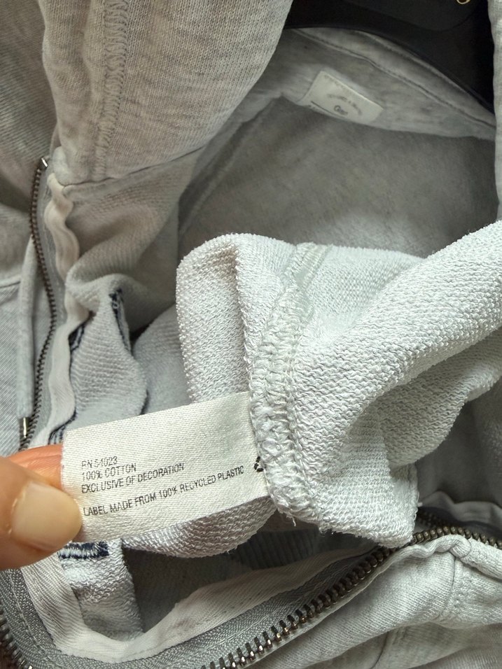 Gri Fermuarlı Kadın Sweatshirt - Görsel 5