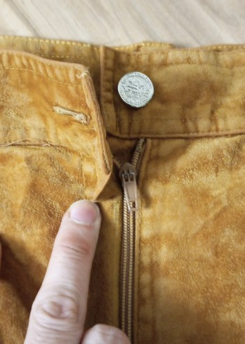 American Vintage Kadın Kahverengi Süet Pilili Yüksek Bel Şort