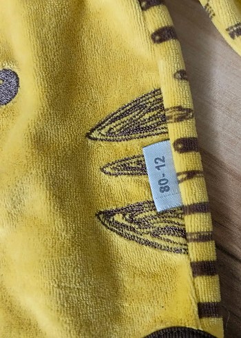 Sarı Zebra Desenli Bebek Body - Görsel 5