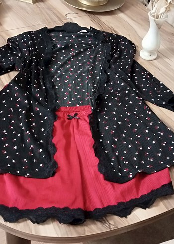 l Beden Kırmızı Mini Rahat Kadın Pijama Takımı