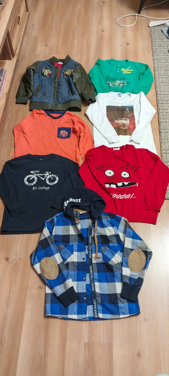 Kırmızı Bisiklet Baskılı Erkek Sweatshirt - Görsel 2