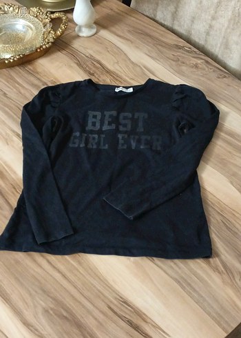 Kız Çocuk Gri Uzun Kollu Baskılı Tişört - Görsel 7