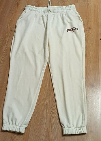 Beyaz Brookir Baskılı Pamuklu Kadın Eşofman - Görsel 2