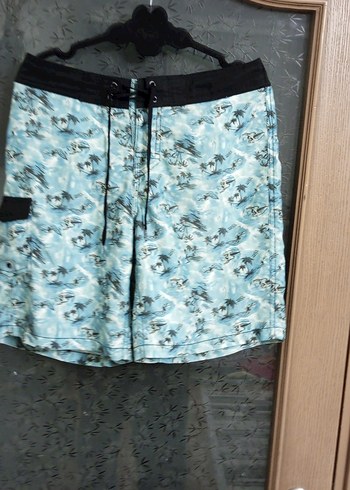 Erkek Mavi Batik Desenli deniz şortu - Görsel 3