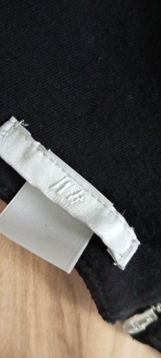 Siyah V Yaka Fermuarlı Kadın elbise - Görsel 3