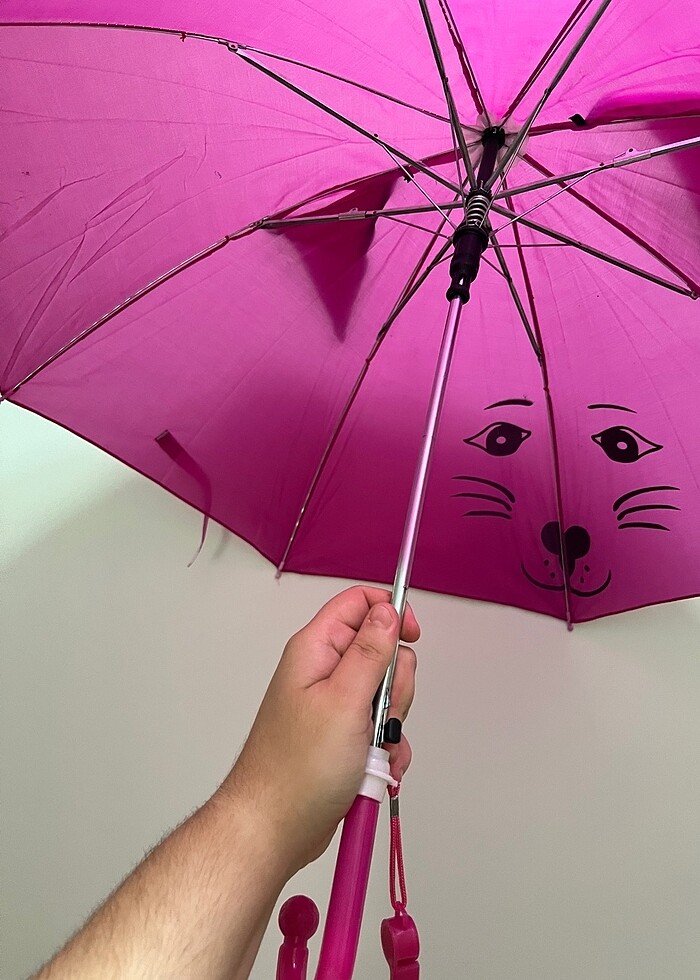 Düdüklü ve kulaklı çocuk şemsiyesi - Görsel 3