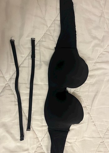 44 Beden Siyah Minimalist Goth Sütyen
