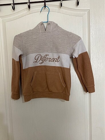 Karamel rengi çocuk sweatshirt