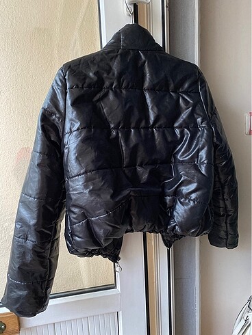 m Beden siyah Renk Crop mont