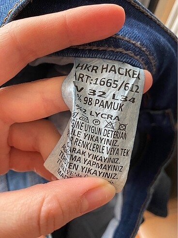 32 Beden lacivert Renk Kot pantolon