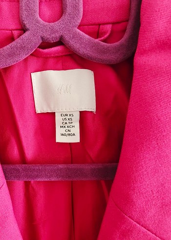 H&M Pembe Düğmeli Kadın Blazer Ceket - Görsel 2