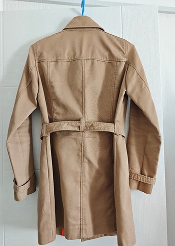 Zara bej Kadın kısa trençkot - Görsel 2