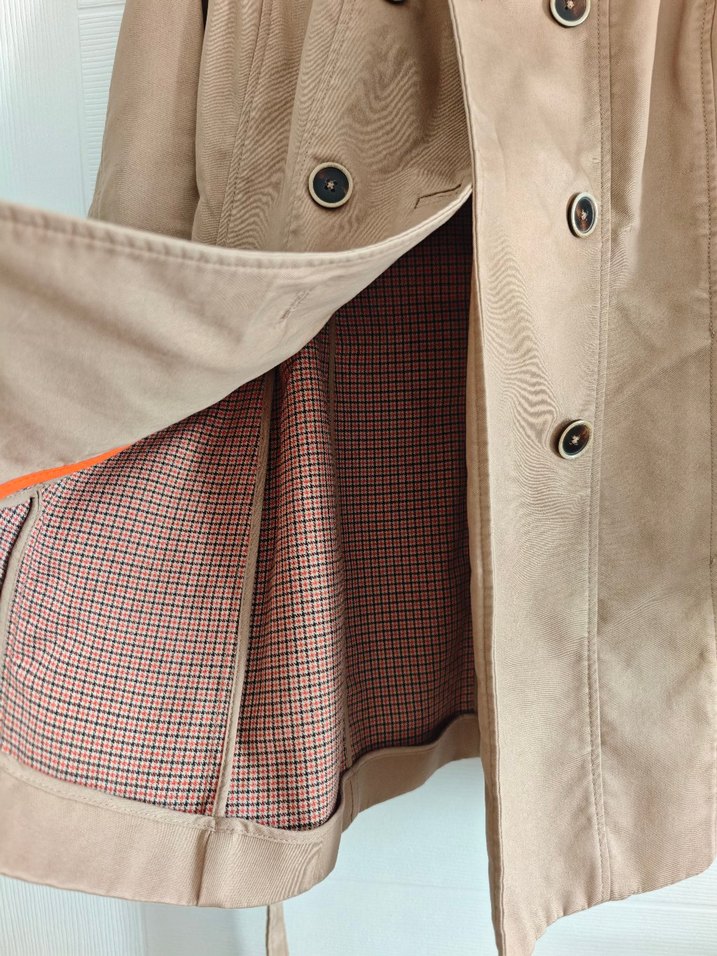 Zara bej Kadın kısa trençkot - Görsel 4