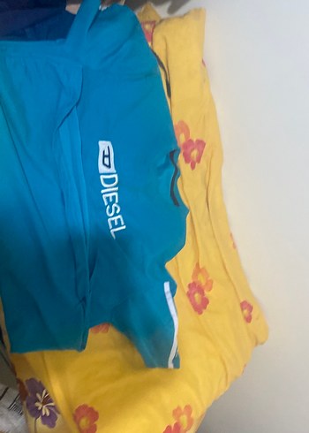 Diesel Canli Turkuaz Diesel Tisort