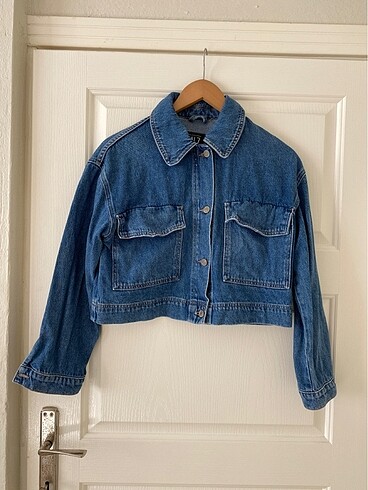 Crop kot ceket