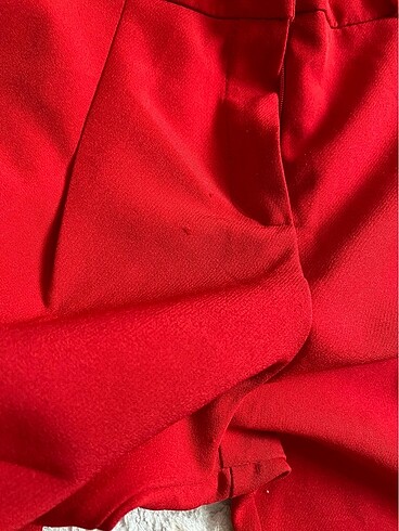 s Beden Kırmızı kumaş pantolon