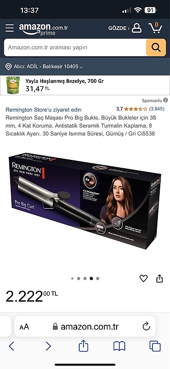 REMİNGTON PRO BİG CURL 38 MM