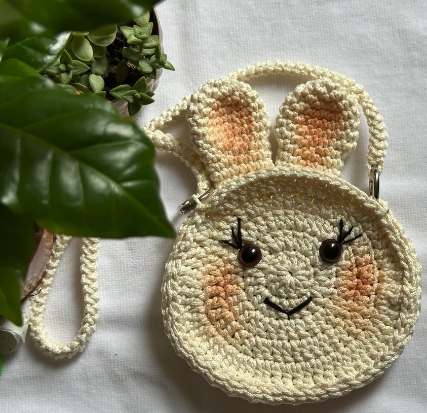 Nakışlı Bej Bebek Çantası Kulaklı - Görsel 3