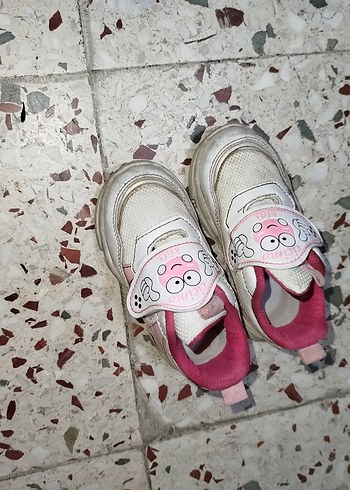 Kız Çocuk Pembe Velcro Spor Ayakkabı