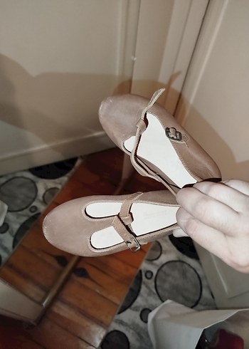 Süet Tokalı  çocuk Babet - Görsel 2