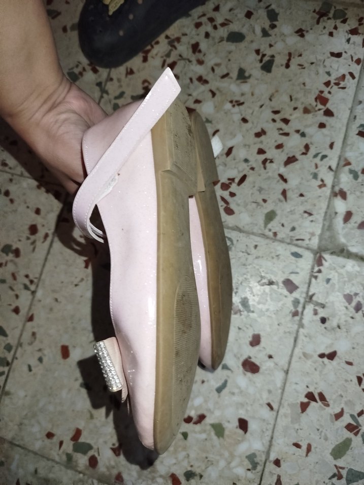 Kız Çocuk Pembe Tokalı Babet Ayakkabı - Görsel 3