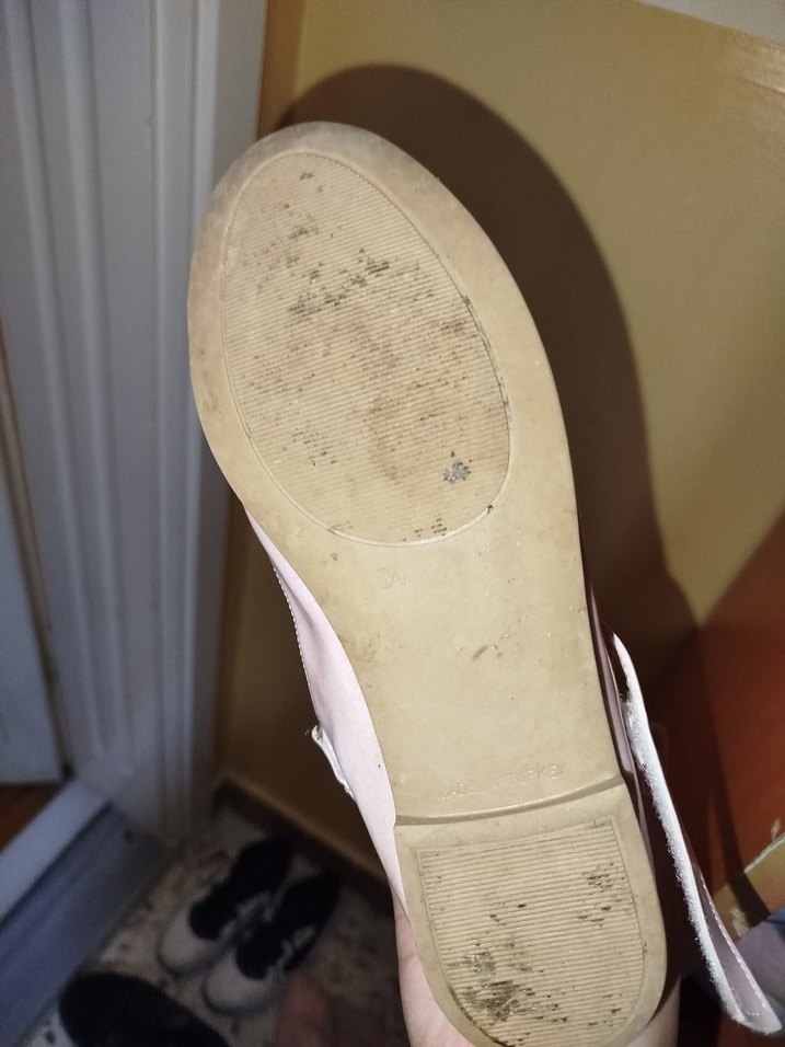 Kız Çocuk Pembe Tokalı Babet Ayakkabı - Görsel 4