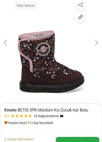  Kız çocuk kar botu