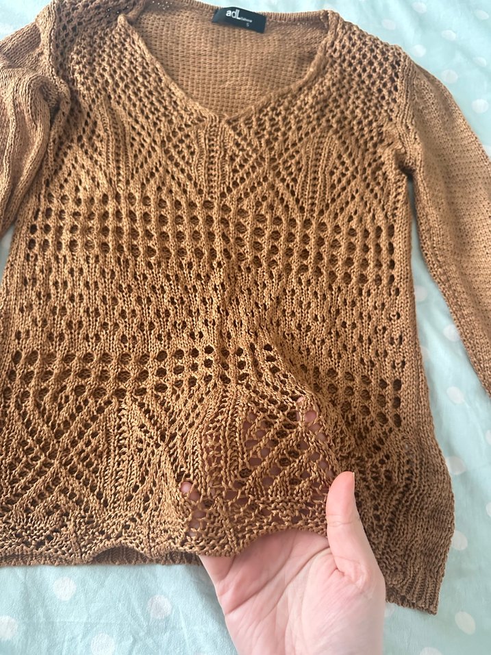 V Yaka Kadın Kazak - Görsel 3