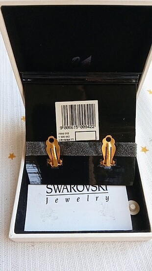 Beden altın Renk Swarovski jeweller's küpe