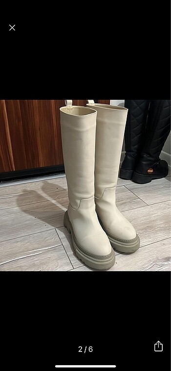Nine West Nine west krem beyaz çizme